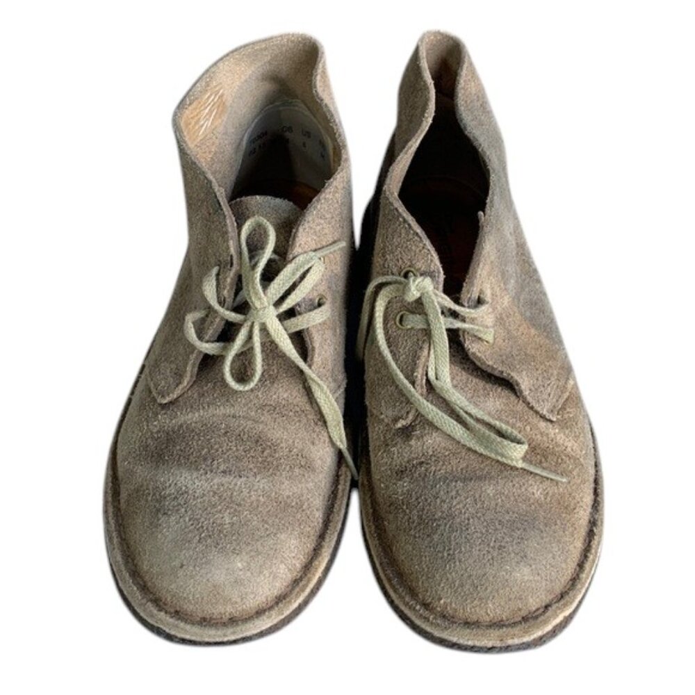 Clarks Originals Desert Boots Women’s Size 6 Sand Suede Casual Chukka Crepe Sole